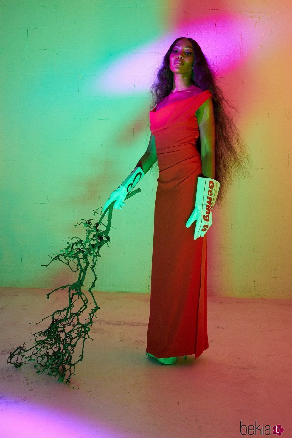 Vestido rojo de la colección primavera/verano 2020 de Vivienne Westwood
