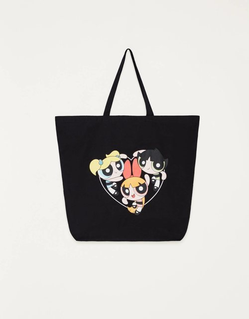 Bolsa de tela colección 'Las Supernenas x Bershka'