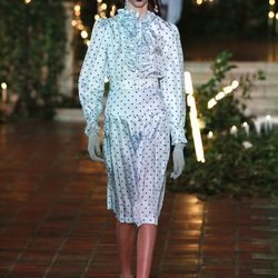 Vestido de lunares azul otoño/ invierno 2020 de Rodarte