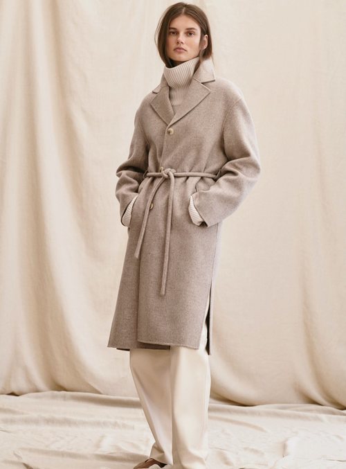 Abrigo cruzado de la colección 'Premium Quality' de H&M