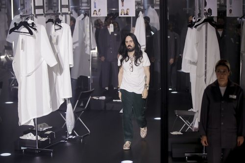 Alessandro Michele en el desfile otoño/invierno 2020-2021 de Gucci