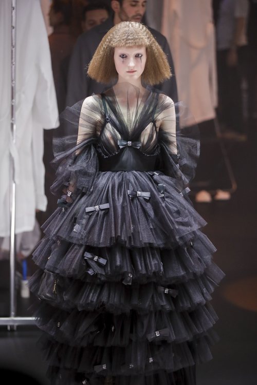 Vestido de tul desfile otoño/invierno 2020-2021 de Gucci