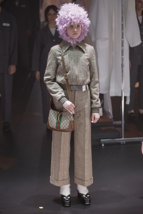 Conjunto de paño desfile otoño/invierno 2020-2021 de Gucci