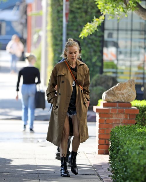 Diane Kruger con un outfit poco elaborado