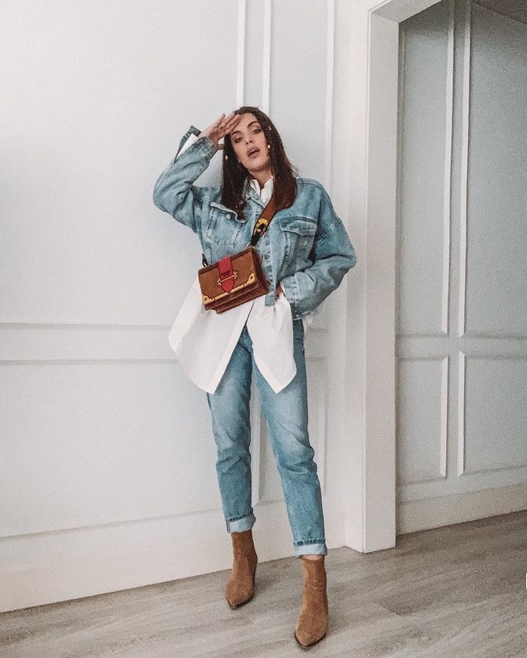 Dulceida luce un total look denim