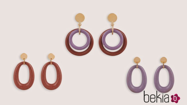 Pendientes compuestos de la colección 'Tetra' de Malababa
