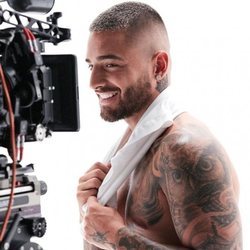 Maluma durante el rodaje del anuncio de la colección primavera/verano 2020 de Calvin Klein