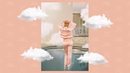 Sofia Richie posando con chándal de poliester rosa de la colección de Kappa x Juicy Couture
