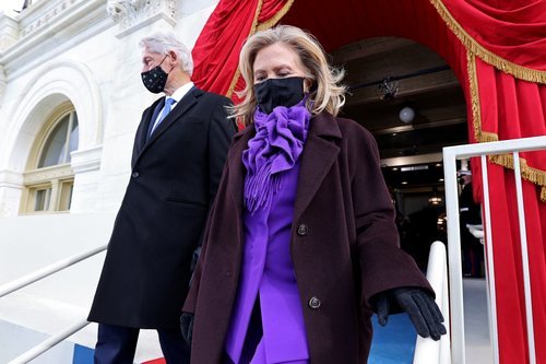 Hillary Clinton vestida de Ralph Lauren en la toma de posesión de Joe Biden