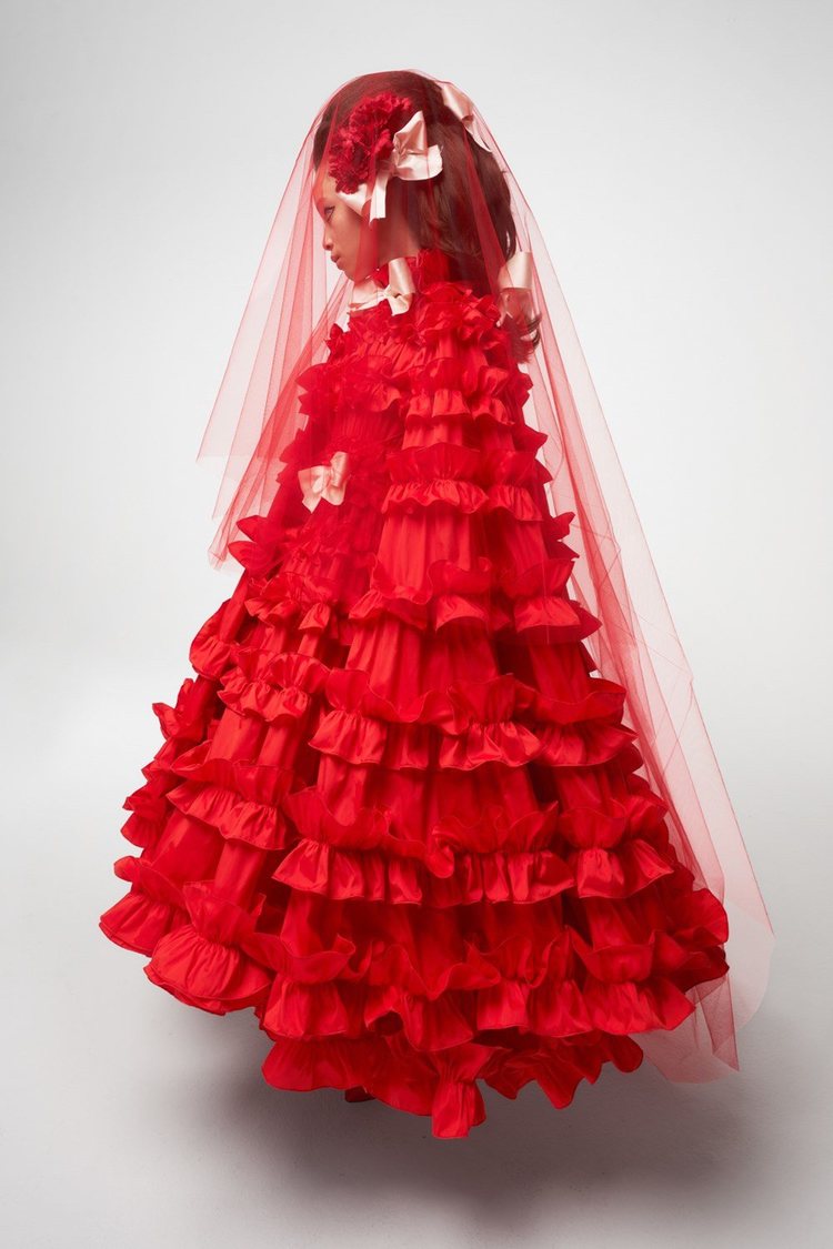 Look 1 de la colección Alta Costura primavera/verano 2021 de Giambattista Valli