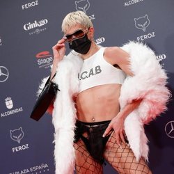 Samantha Hudson en la alfombra roja de los Premios Feroz 2021