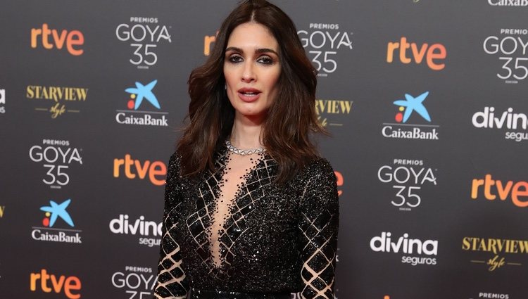 Paz Vega con un vestido de Alta Costura en los Goya 2021