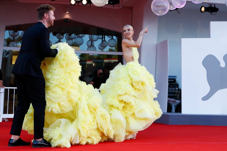 Leonie Hanne de Milla en la premiere de 'La Caja' en el Festival de Venecia 2021