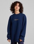 Sudadera cuello redondo en azul marino de la colección C. Tangana para Bershka