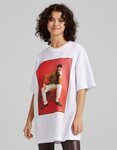 Camiseta de manga corta con prit de fotografía de la colección C. Tangana para Bershka