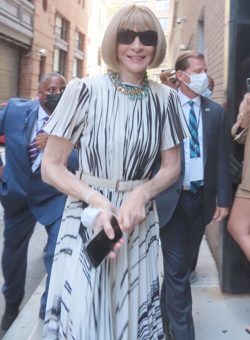 Anna Wintour en la Semana de la Moda de Nueva York primera/verano 2022