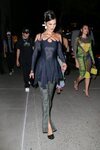 Bella Hadid asistiendo a un evento durante la Semana de la Moda de Nueva York primera/verano 2022