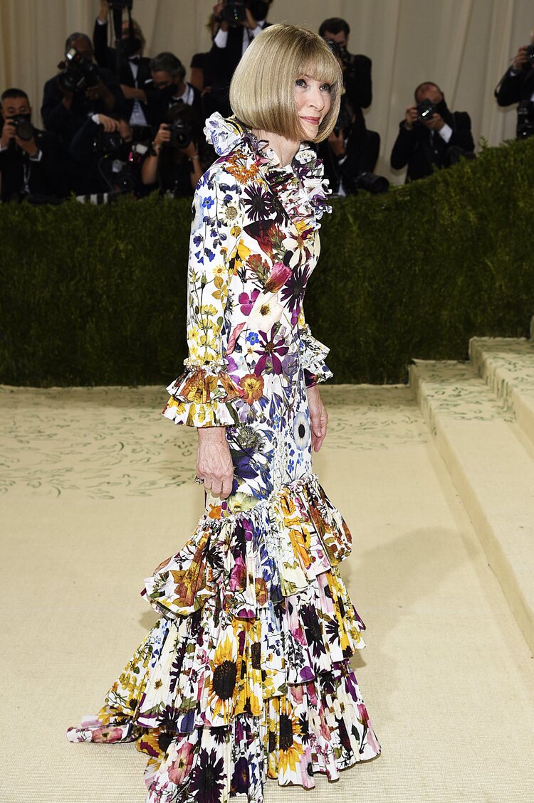 Anna Wintour de Oscar de la Renta en la MET Gala 2021