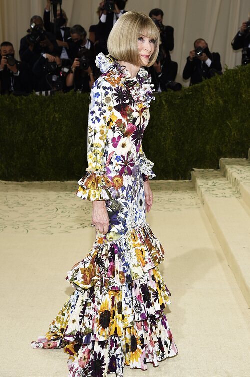 Anna Wintour de Oscar de la Renta en la MET Gala 2021