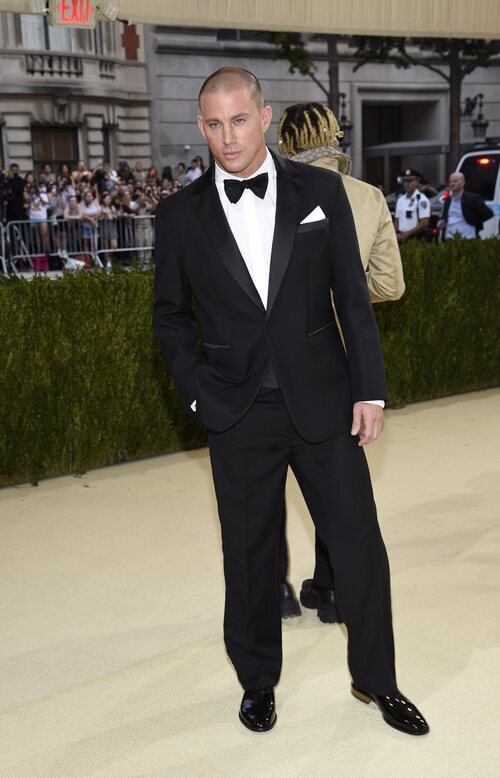 Channing Tatum con un traje negro en la MET Gala 2021