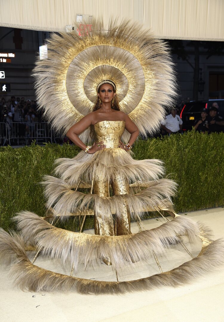 Iman de Harris Reed en la MET Gala 2021