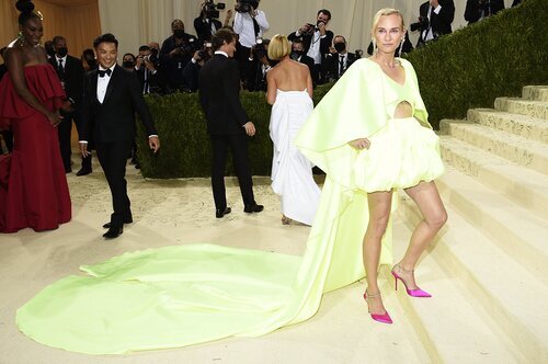 Diane Kruger de Prabal Gurung en la MET Gala 2021