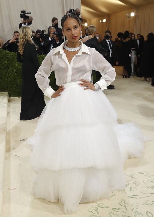 Alicia Keys de AZ Factory en la Met Gala 2021