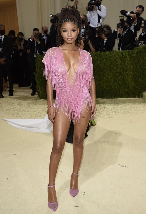 Halle Bailey de Rodarte en la MET Gala 2021