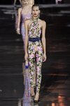 Mono con estampado de flores de la colección primavera/verano 2022 de Saint Laurent