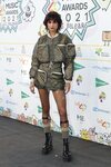 Natalia Lacunza de Diesel en la cena de nominados de Los 40 Music Awards 2021