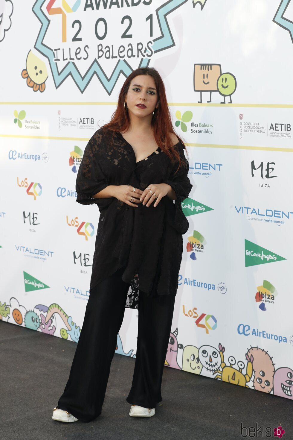 Marta Soto con un total black look en la cena de nominados de Los 40 Music Awards 2021