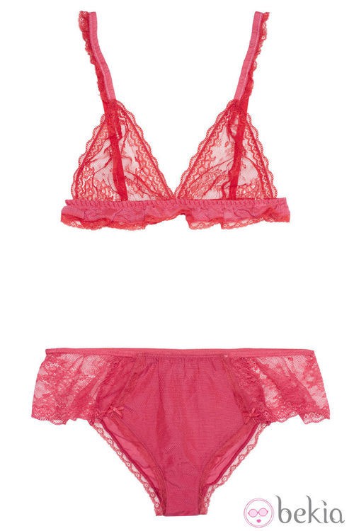 Conjunto de ropa interior de la colección especial de 'San Valentín 2012' de Etam