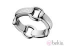 Anillo plateado de la colección 'San Valentín' de la firma Tommy Hilfiger