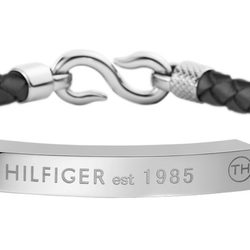Pulsera con correa negra de la colección 'San Valentín' de la firma Tommy Hilfiger