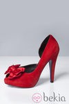 Peep toe rojo de Caramelo by Antonio Pernas