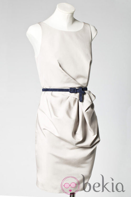 Vestido tubo blanco de Caramelo by Antonio Pernas