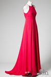 Vestido largo rojo de cuello alto de Caramelo by Antonio Pernas