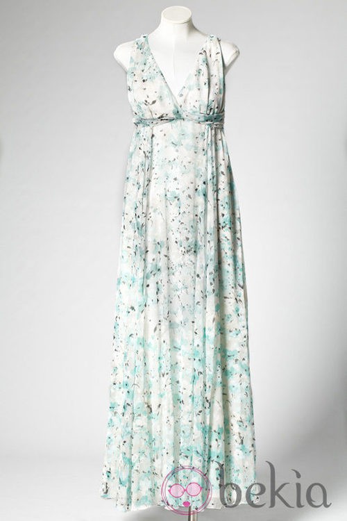 Vestido largo de flores de Caramelo by Antonio Pernas