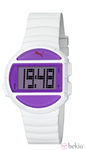 Reloj deportivo 'Half Time' de la firma Puma en color blanco y morado