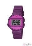Reloj deportivo 'Half Time' de la firma Puma en color morado y fucsia