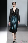 Vestido glitter verde de Miguel Palacio en Fashion Week Madrid