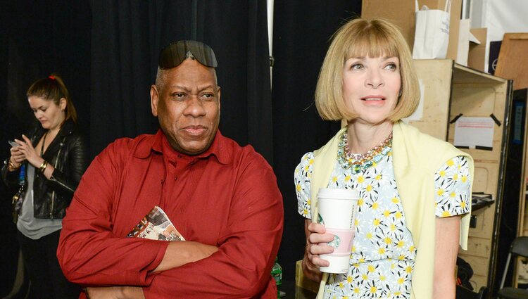 André León Talley y Anna Wintour