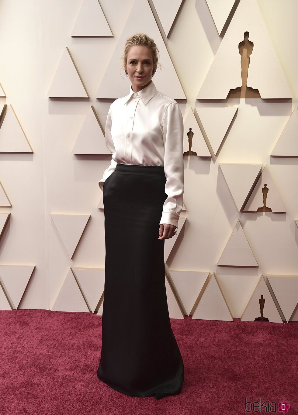 Uma Thurman de Bottega Veneta en los Premios Oscar 2022