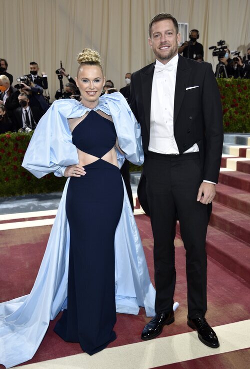 Caroline Wozniacki y David Lee en la MET Gala 2022