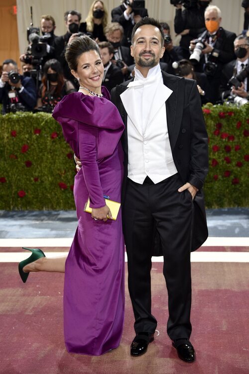 Lin-Manuel Miranda y Vanessa Nadal en la MET Gala 2022