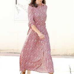 La Reina Letizia en un evento oficial con un vestido que había llevado antes la Princesa Leonor