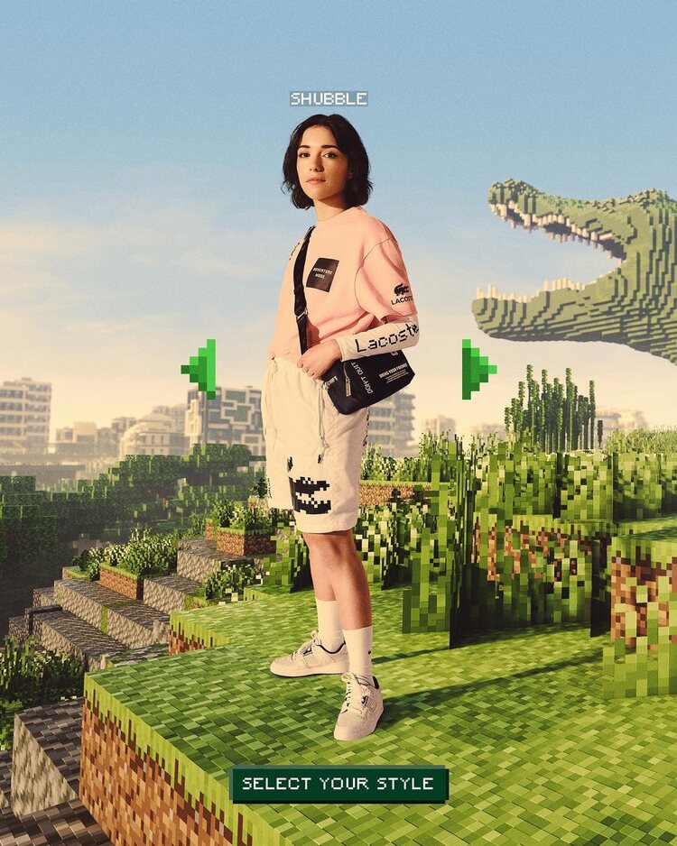 Colección de Minecraft x Lacoste
