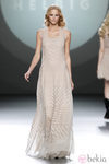 Vestido largo nude de la colección otoño/invierno 2012/2013 de Teresa Helbig
