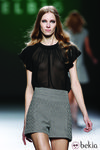 Short de tiro alto gris jaspeado de la colección otoño/invierno 2012/2013 de Teresa Helbig