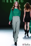 Pantalón pata elefante gris jaspeado de la colección otoño/invierno 2012/2013 de Teresa Helbig
